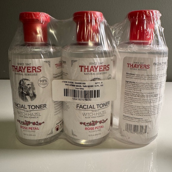 Thayers 3 pack Alcohol Free Rose Petal Toner - Picture 2 of 7
